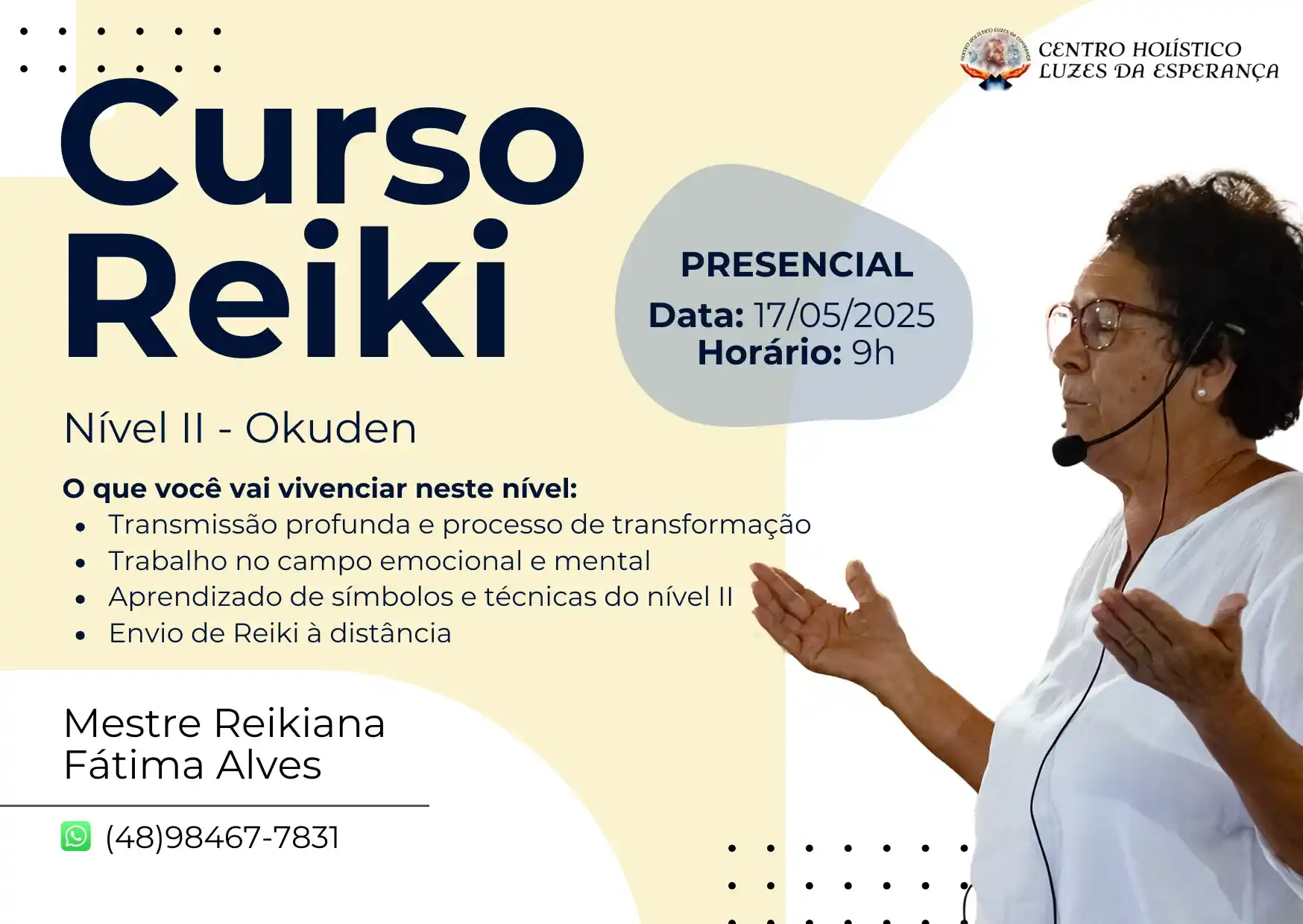 Curso Reiki Nível II – 17/05/2025 às 9h